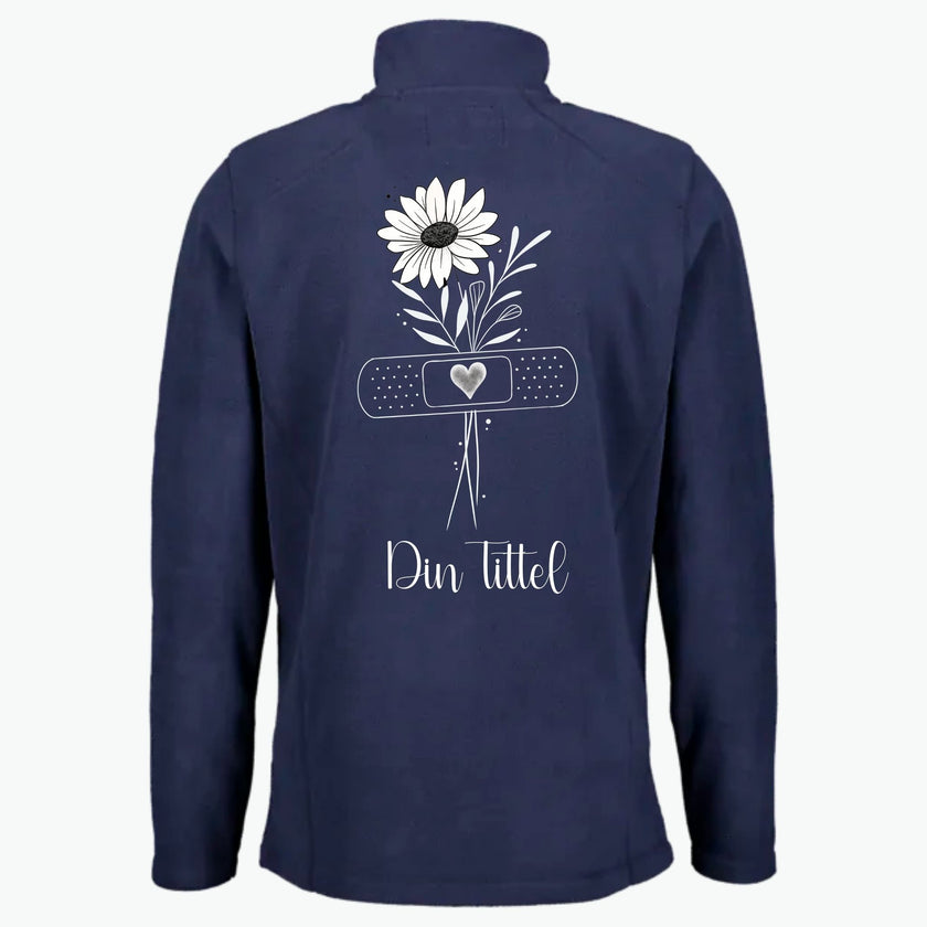 Simple Flower - Fleecejakke med personlig trykk
