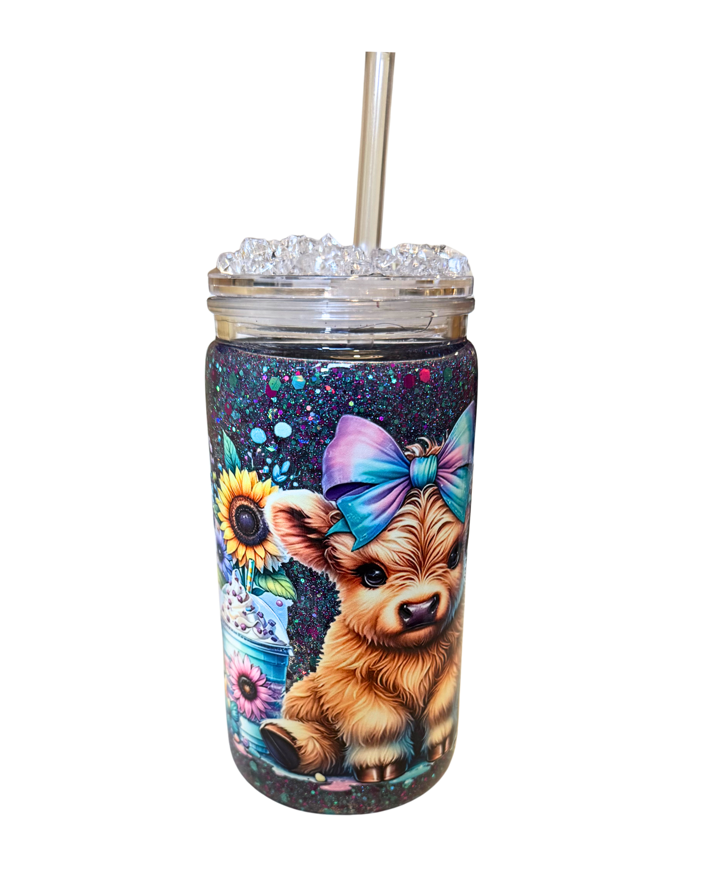 I drink coffee - Snowglobe tumbler