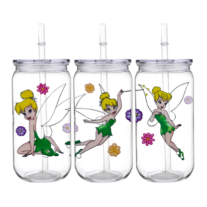 🧚 Tink Sparkle – Snowglobe Tumbler