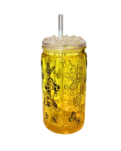 Poo and friends - Snowglobe tumbler