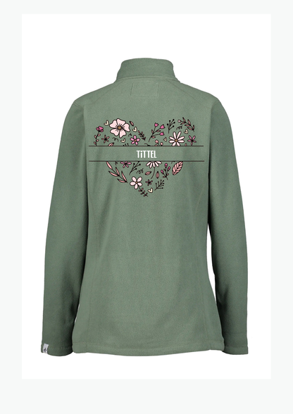 🌸Split heart - fleecejakke