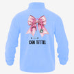 Pink Bow - Fleecejakke med personlig trykk
