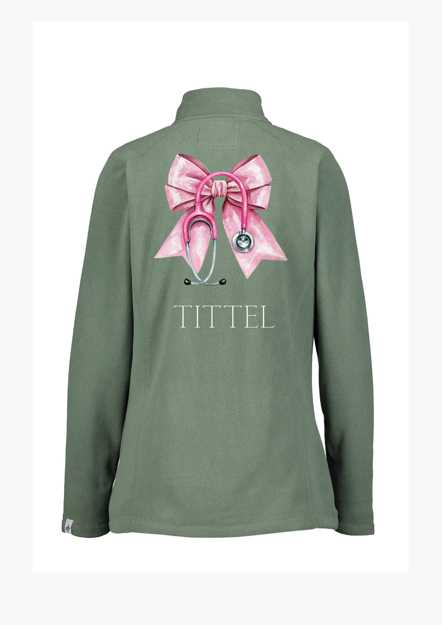 Pink Bow - Fleecejakke