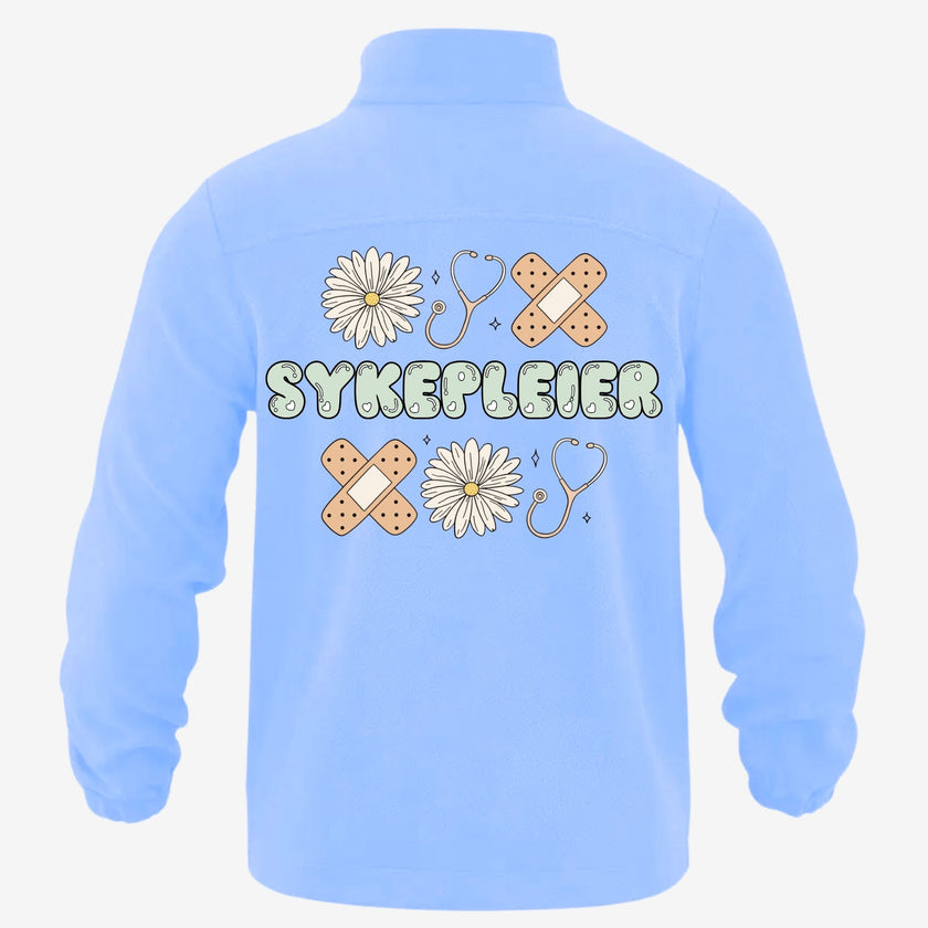 Retro Nurse – Fleecejakke med personlig trykk