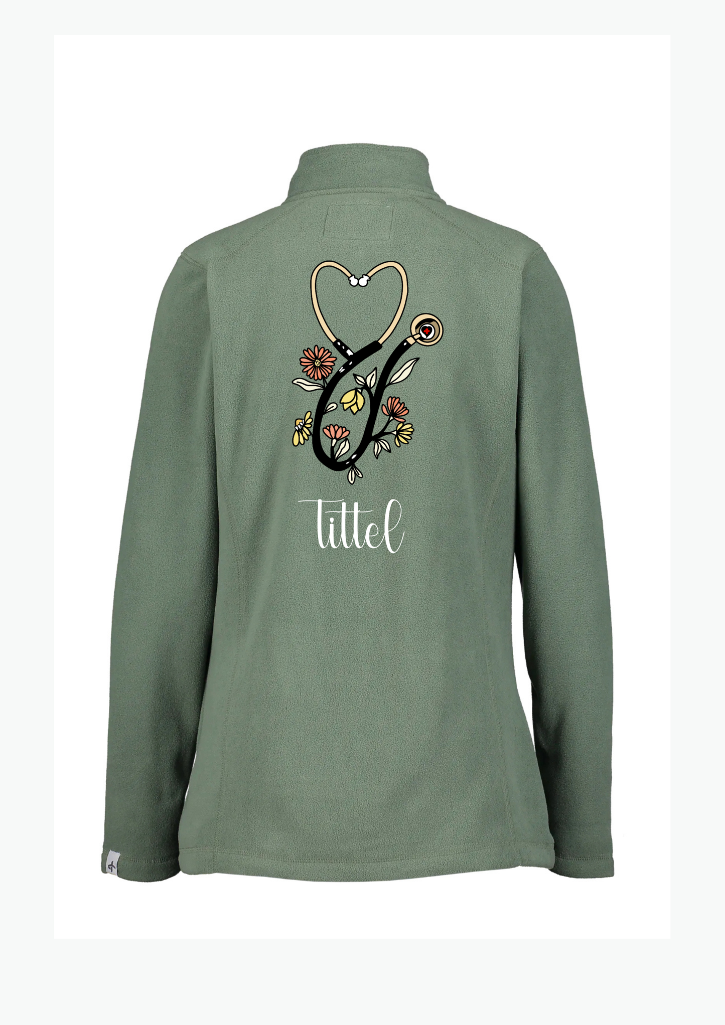 🌼 “Stetho Bloom” Fleecejakke