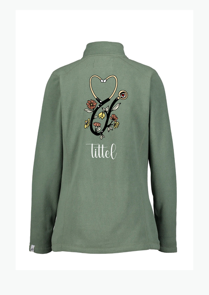 🌼 “Stetho Bloom” Fleecejakke