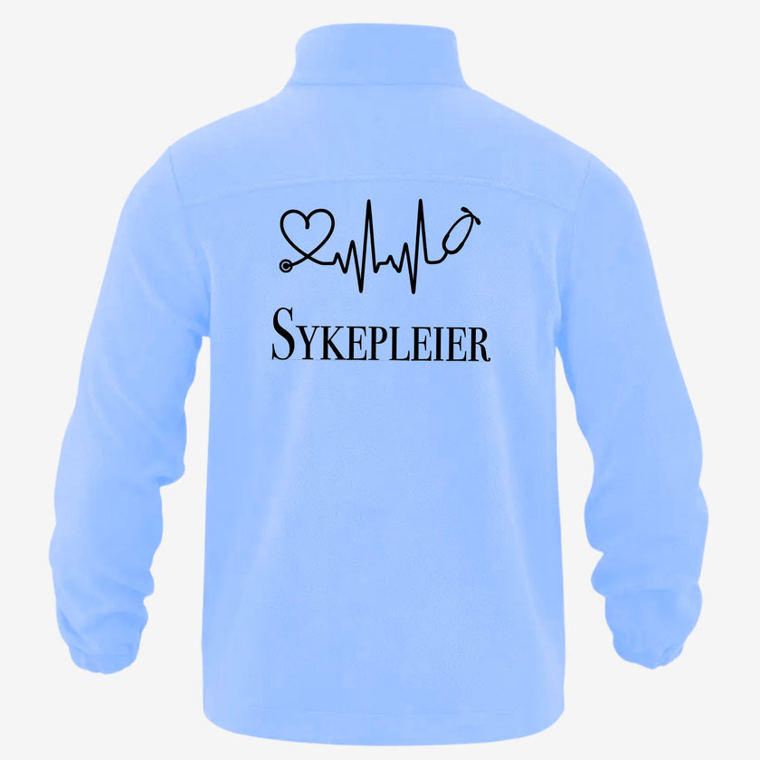 Sykepleier - Fleecejakke med personlig trykk