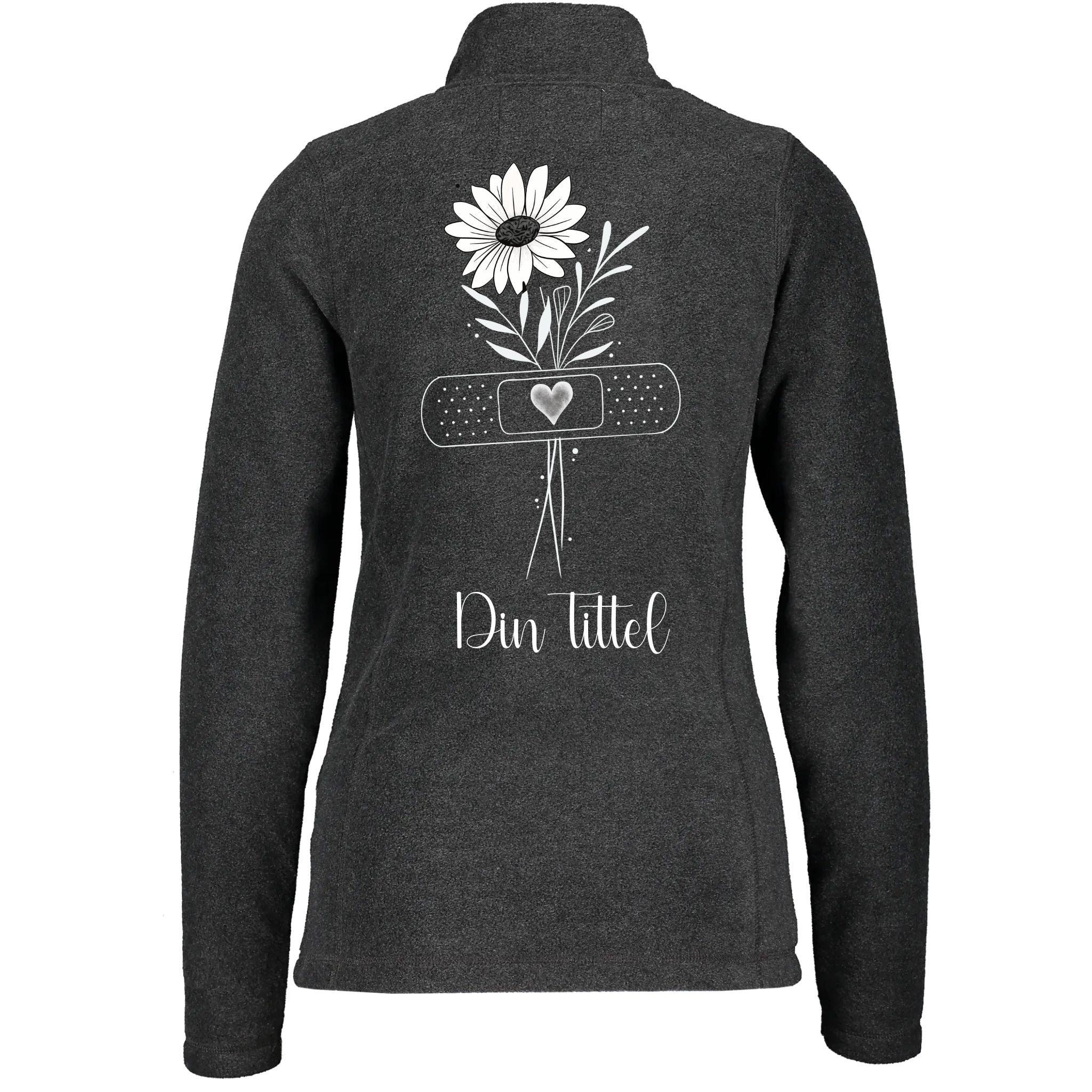 Simple Flower - Fleecejakke med personlig trykk