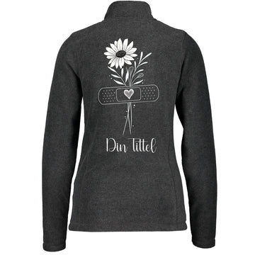 Simple Flower - Fleecejakke med personlig trykk