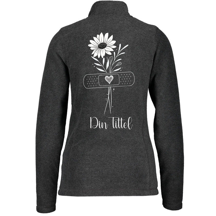 Simple Flower - Fleecejakke med personlig trykk