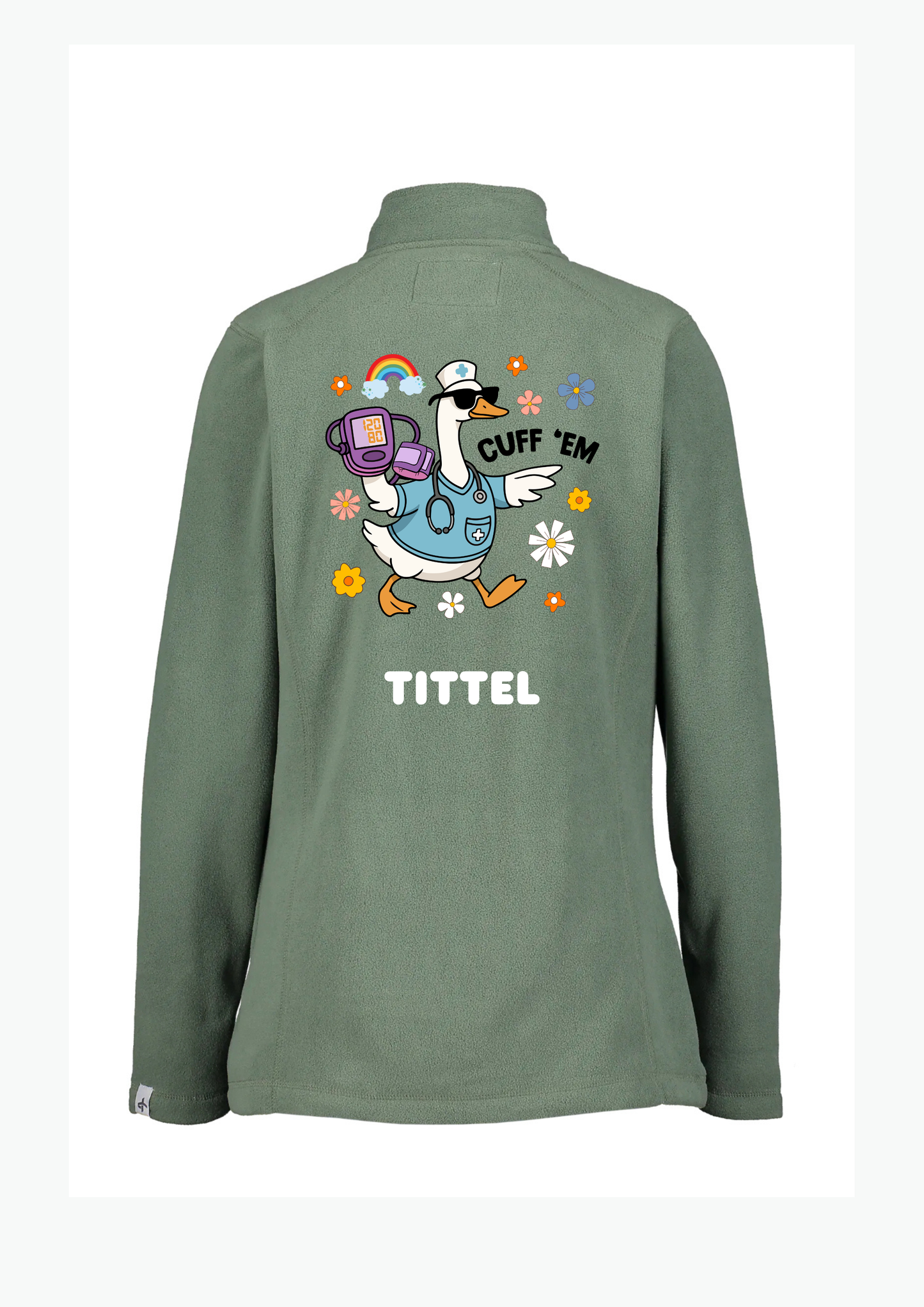 🦢 “Cuff ’Em” Fleecejakke