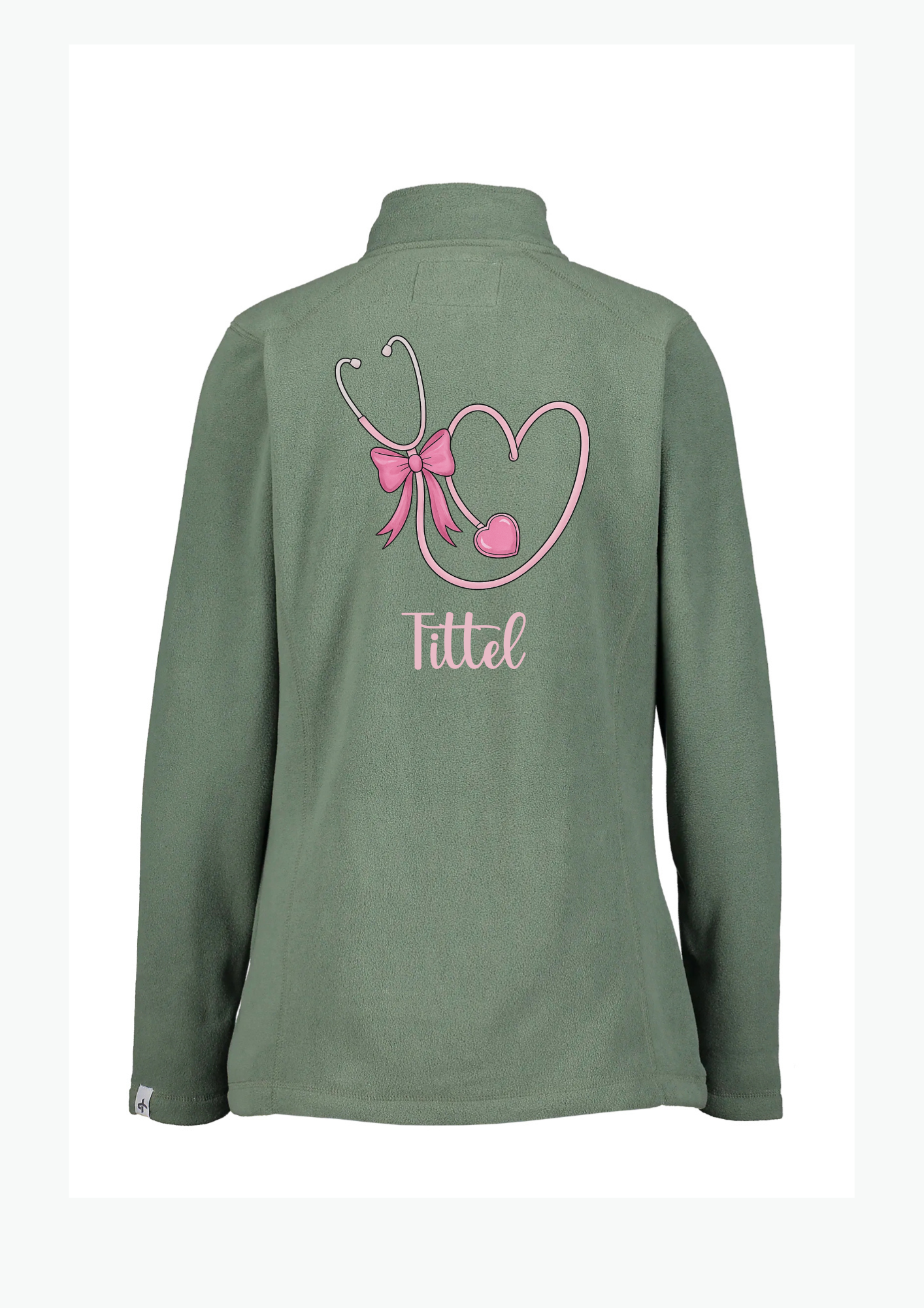 💗 Pink Heart – Fleecejakke