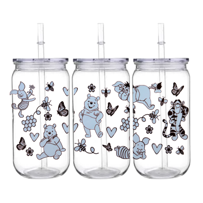 Poo and friends - Snowglobe tumbler