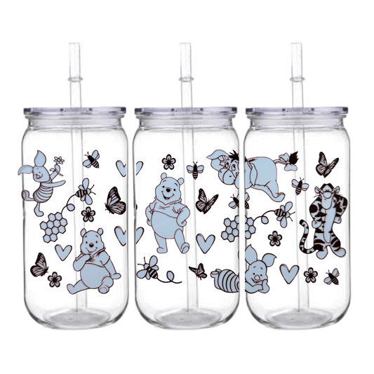 Poo and friends - Snowglobe tumbler