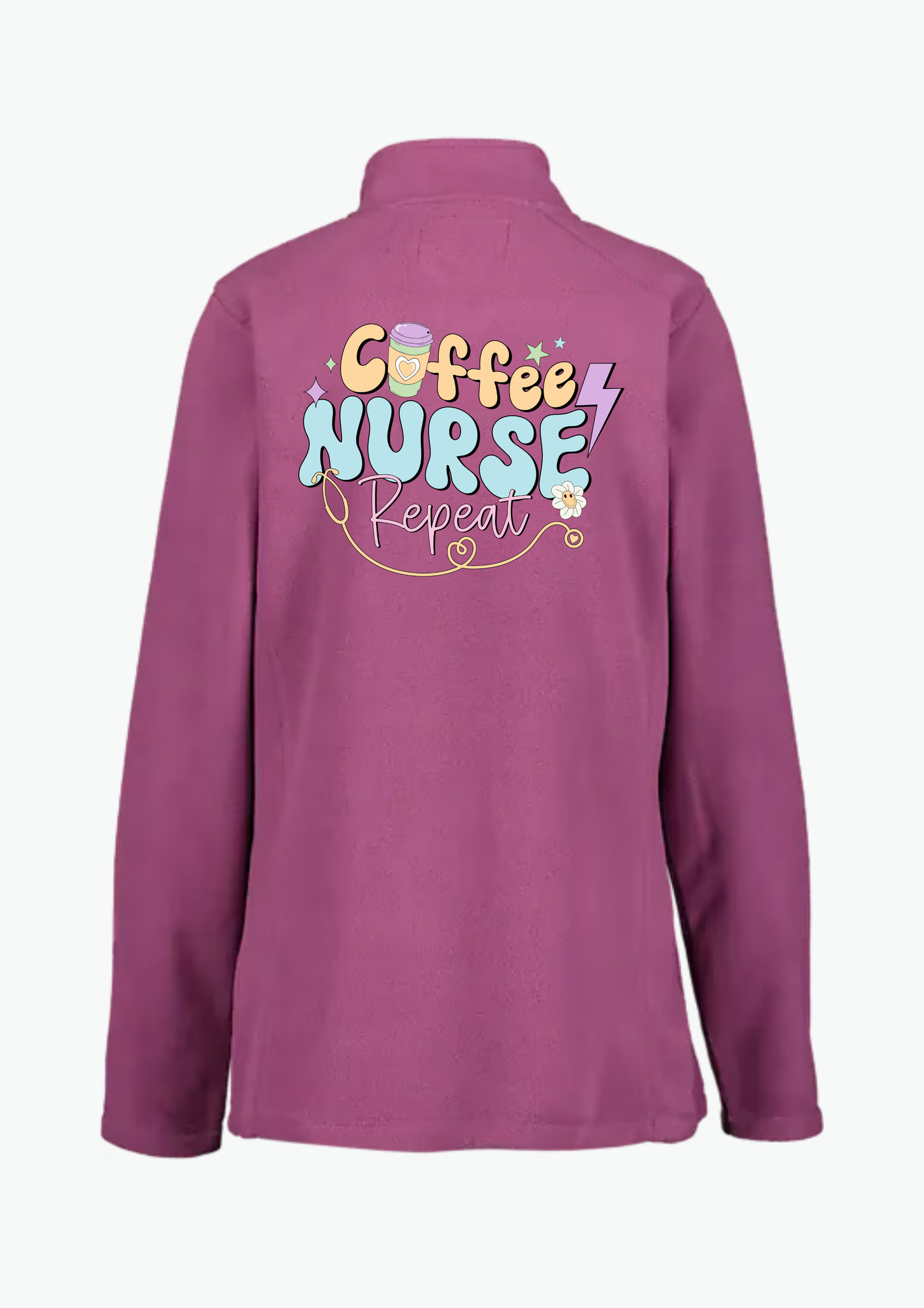 ☕ “Coffee. Nurse. Repeat.” Fleecejakke