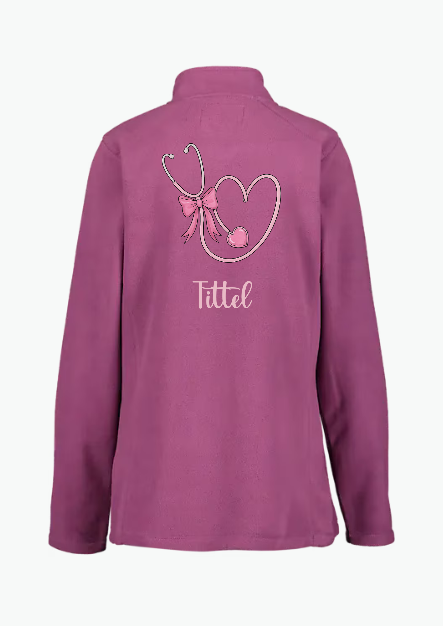 💗 Pink Heart – Fleecejakke