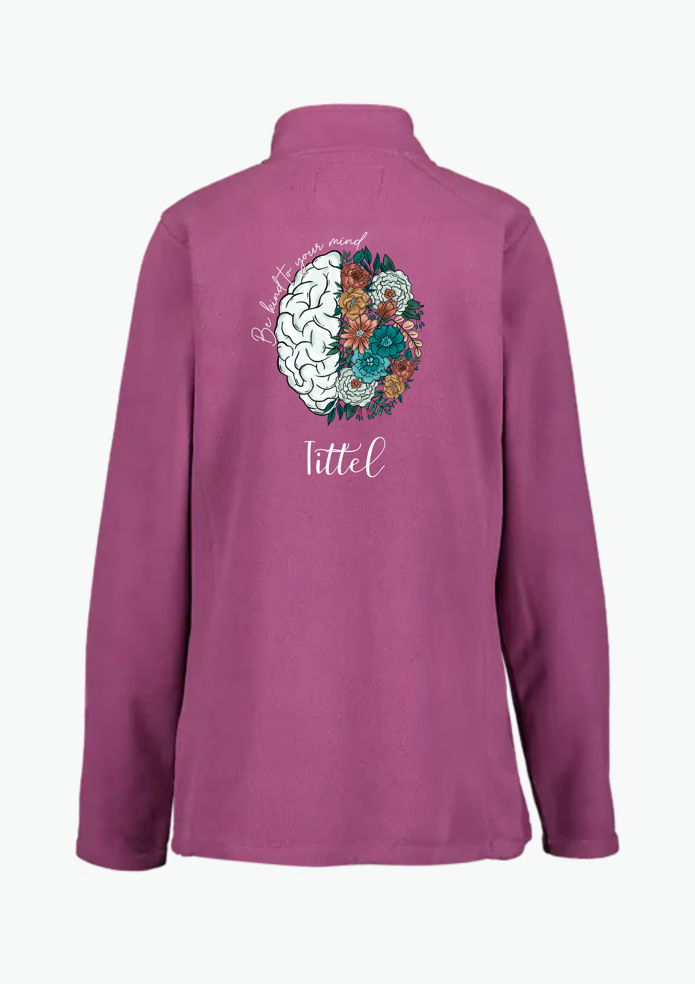 🧠 “Be Kind to Your Mind” Fleecejakke