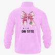 Pink Bow - Fleecejakke med personlig trykk