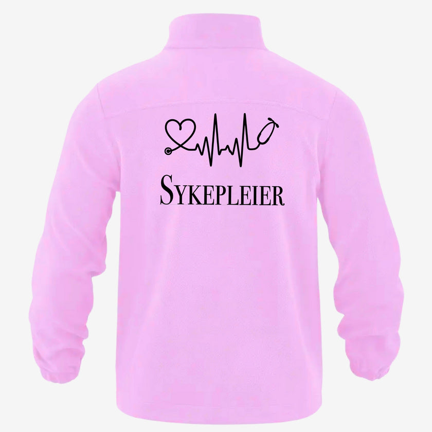 Sykepleier - Fleecejakke med personlig trykk