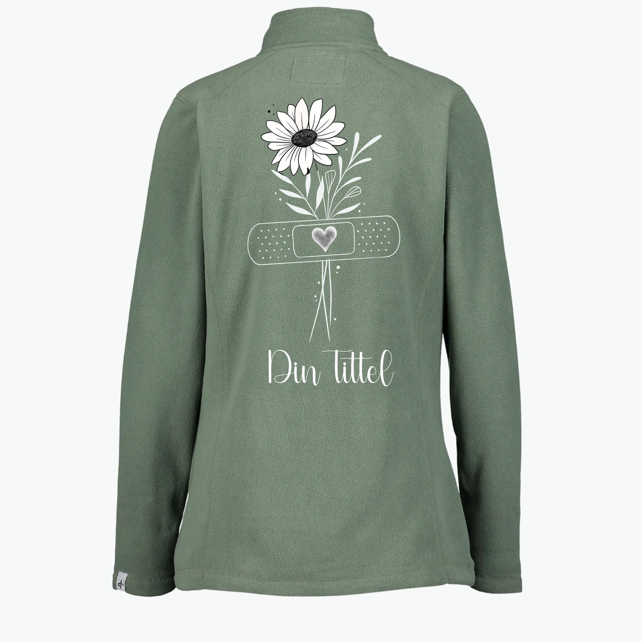 Simple Flower - Fleecejakke med personlig trykk