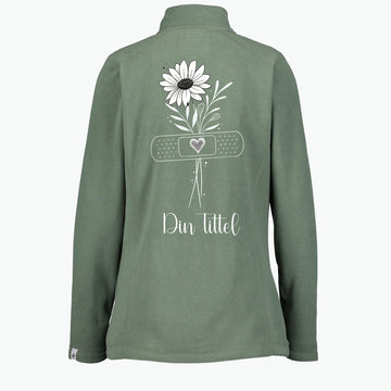 Simple Flower - Fleecejakke med personlig trykk