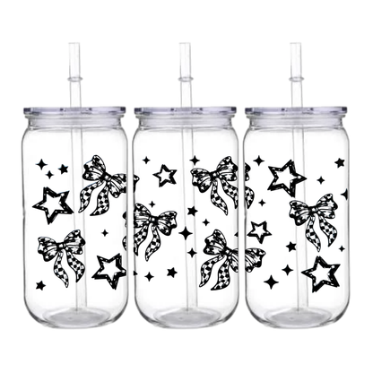 Black Bow - Snowglobe tumbler