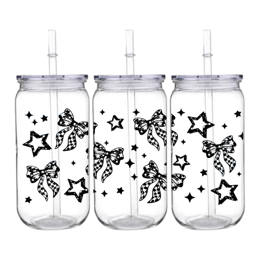 Black Bow - Snowglobe tumbler