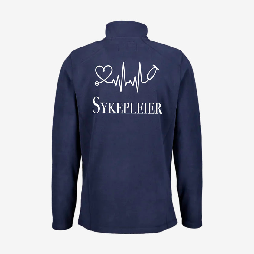 Sykepleier - Fleecejakke med personlig trykk