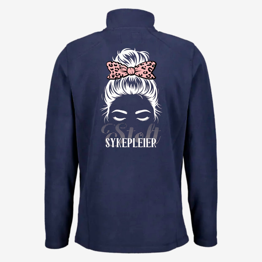 Stolt Sykepleier - Fleecejakke med personlig trykk