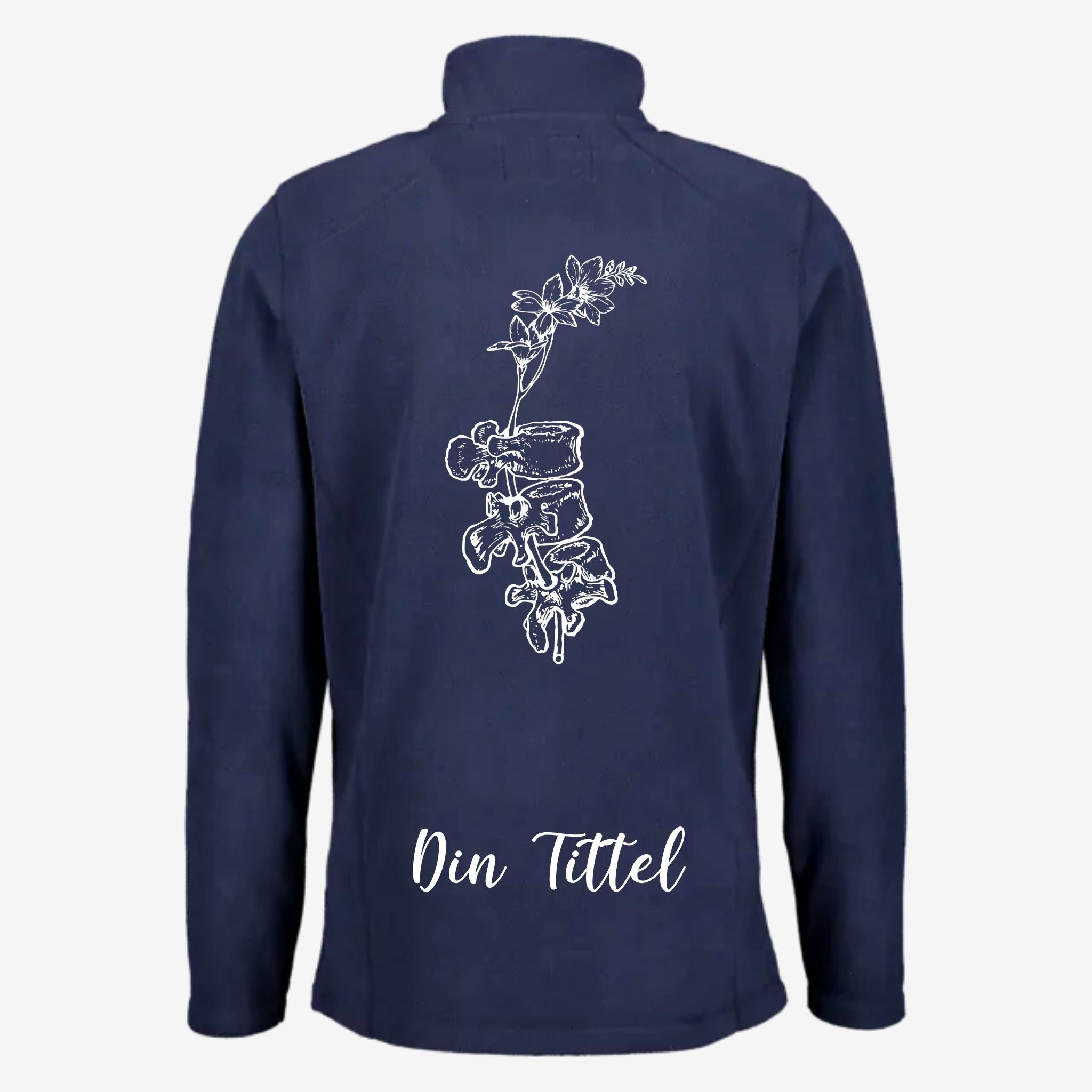 Virvel- Fleecejakke med personlig trykk