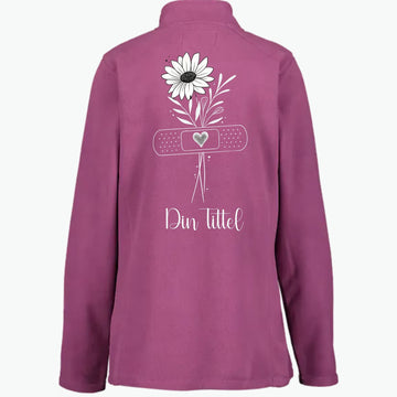 Simple Flower - Fleecejakke med personlig trykk