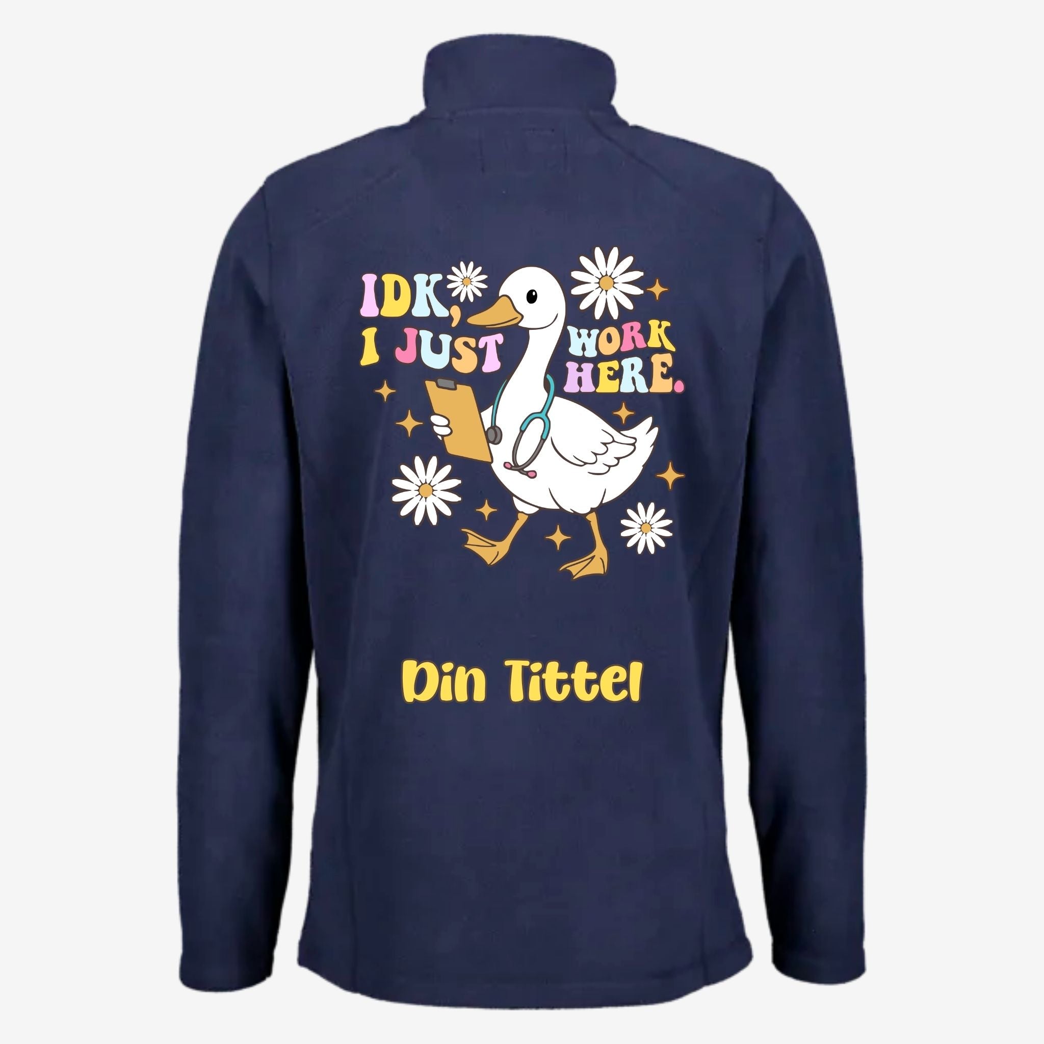 IDK - Fleecejakke med personlig trykk