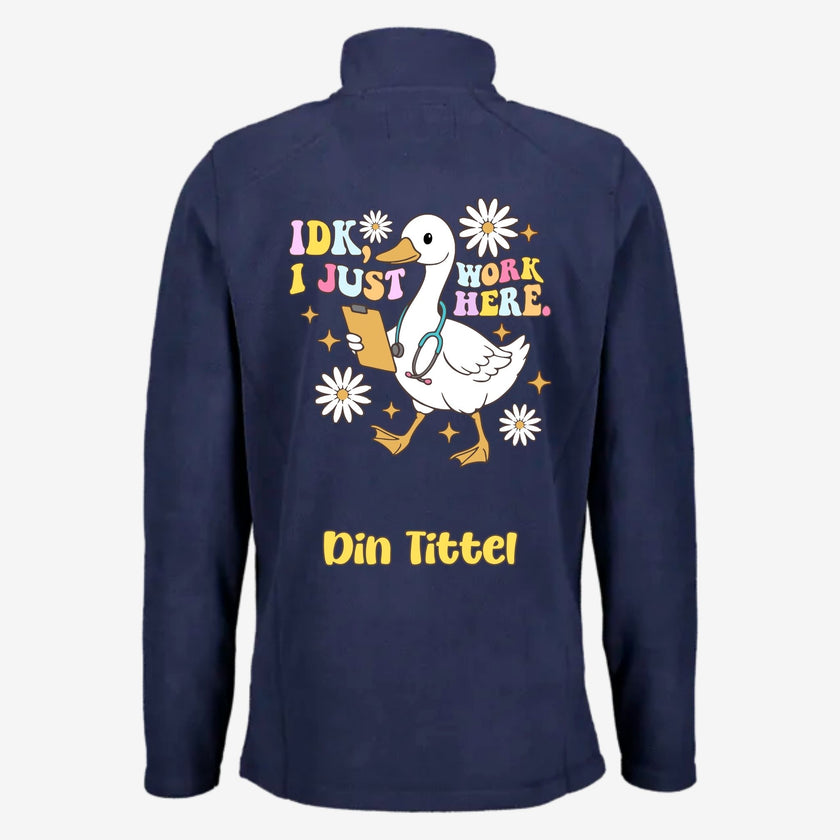 IDK - Fleecejakke med personlig trykk