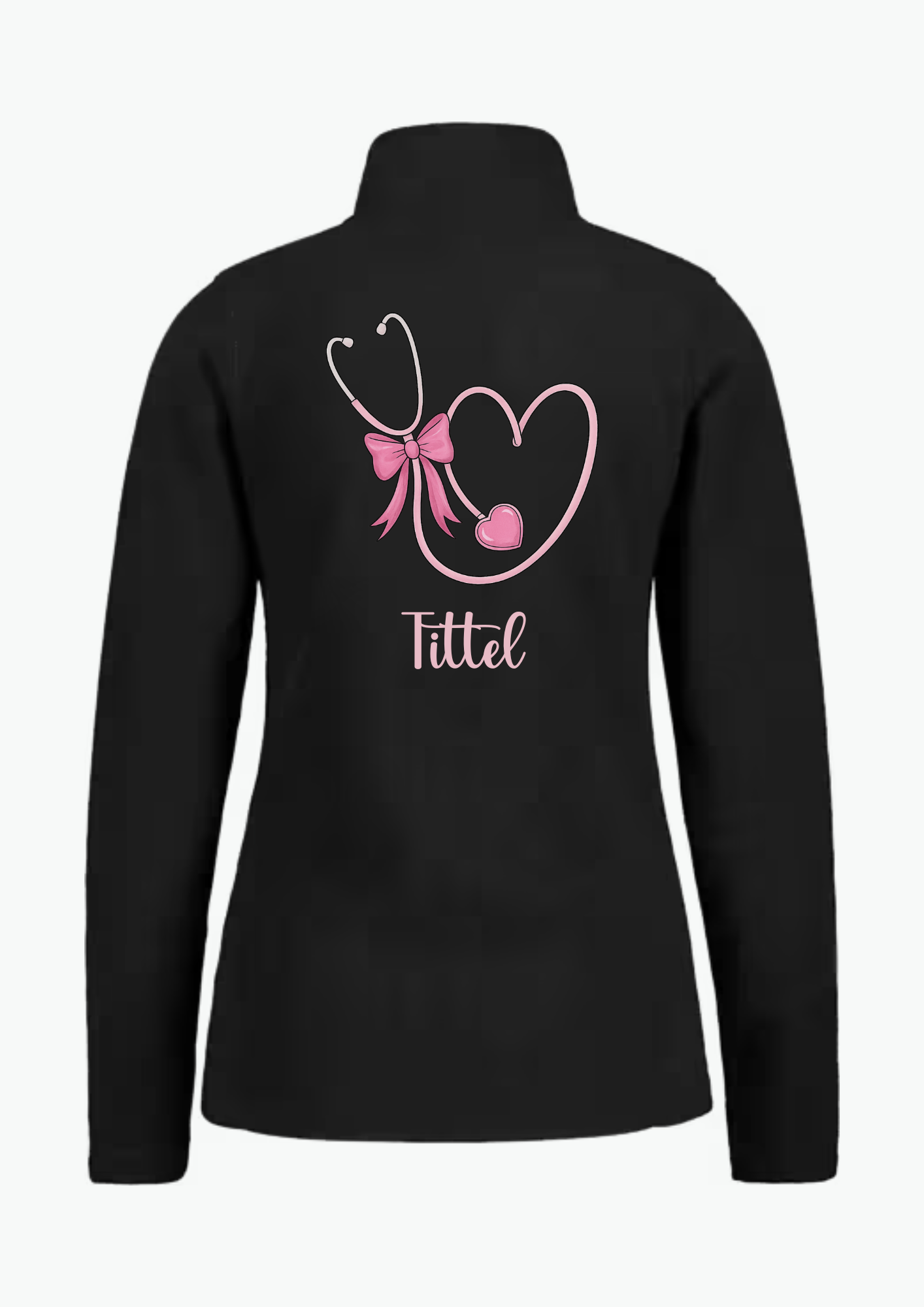 💗 Pink Heart – Fleecejakke