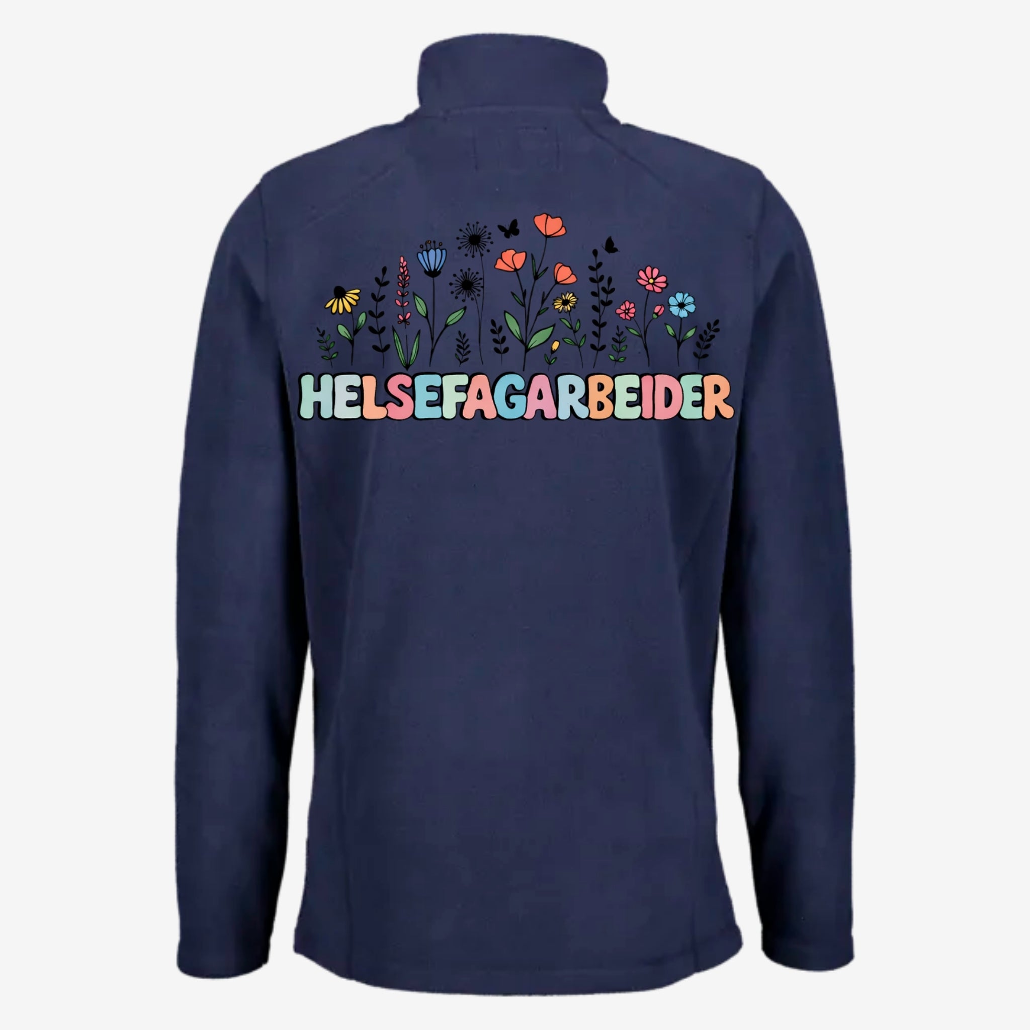 Blomsterarbeider - Fleecejakke med personlig trykk