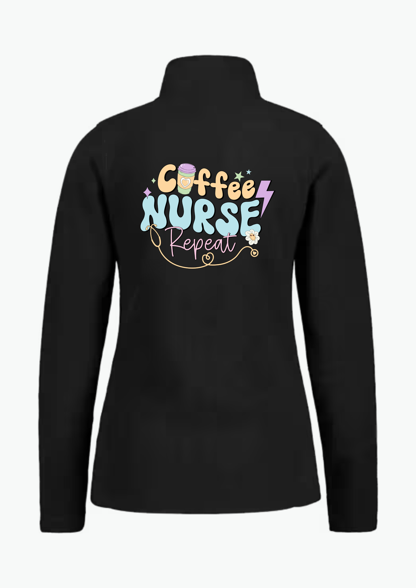 ☕ “Coffee. Nurse. Repeat.” Fleecejakke