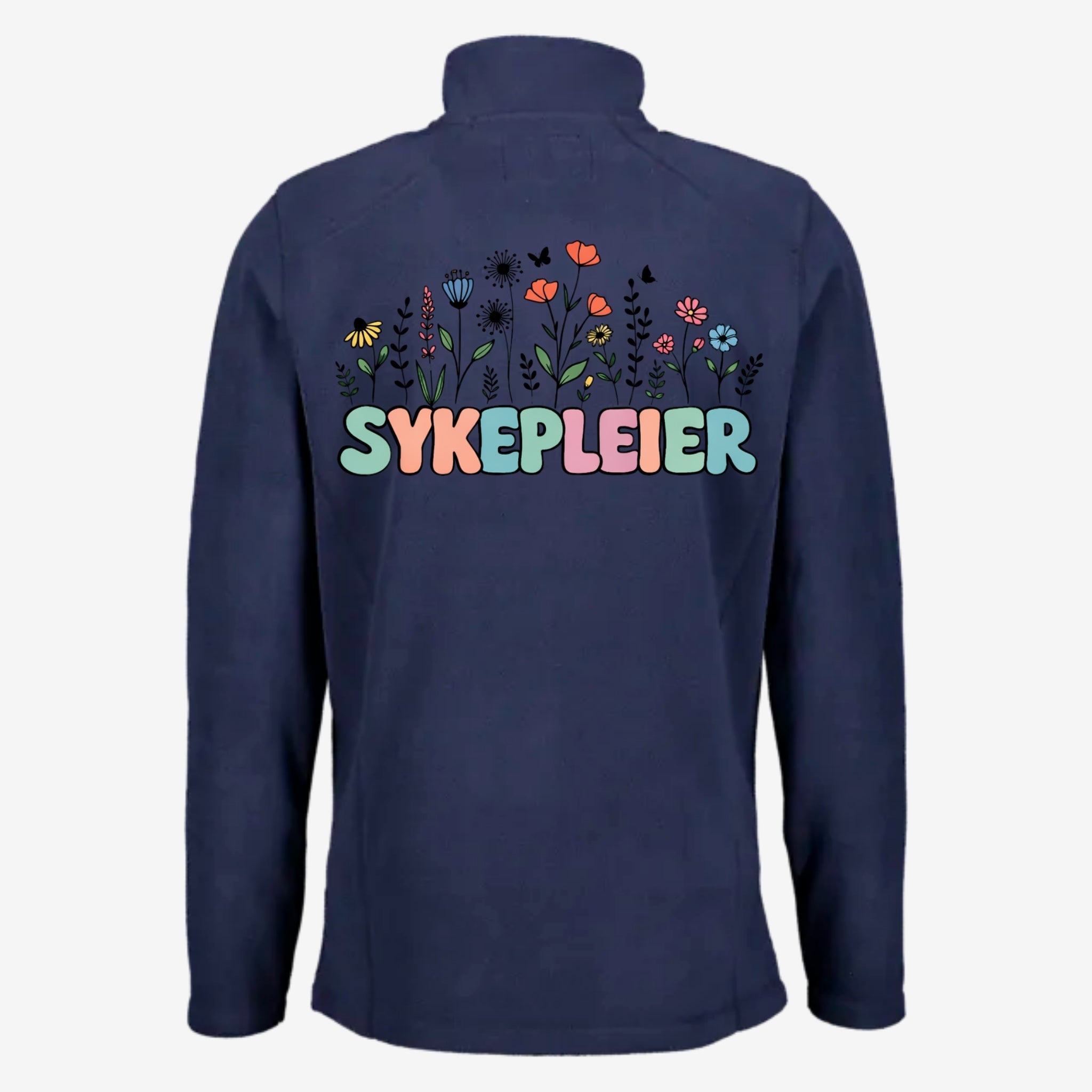 Blomsterpleier - Fleecejakke med personlig trykk