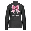Pink Bow - Fleecejakke med personlig trykk