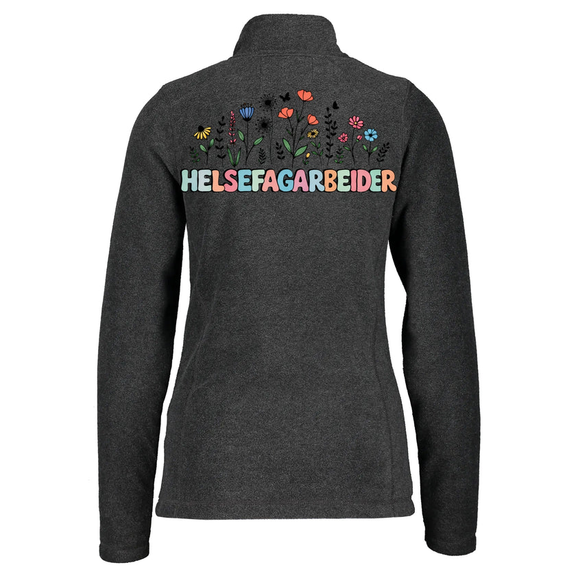 Blomsterarbeider - Fleecejakke med personlig trykk