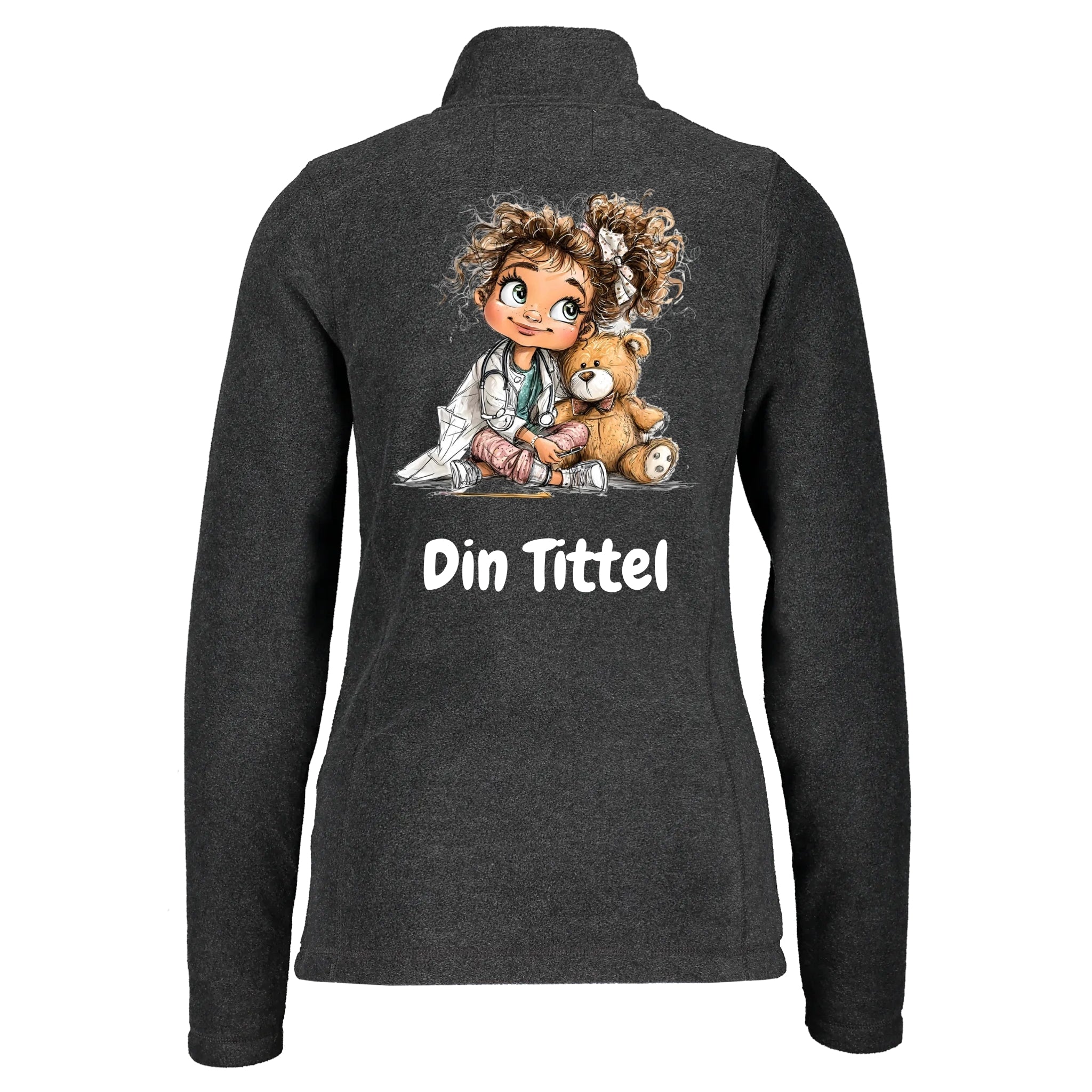 Teddy & Mini Doc – Fleecejakke med personlig trykk