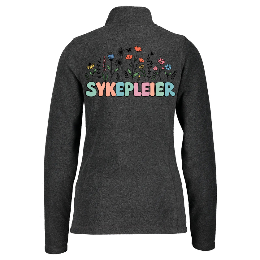 Blomsterpleier - Fleecejakke med personlig trykk