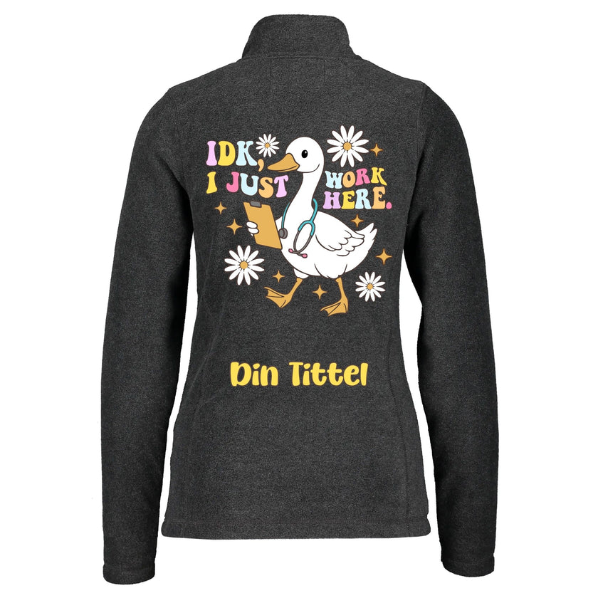 IDK - Fleecejakke med personlig trykk