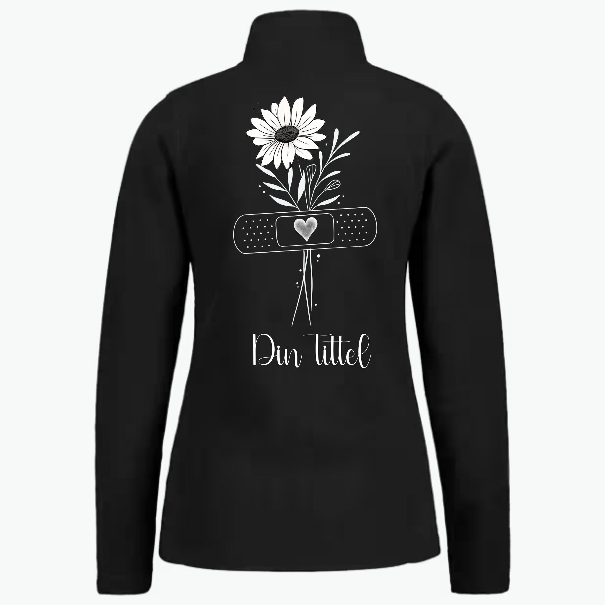 Simple Flower - Fleecejakke med personlig trykk