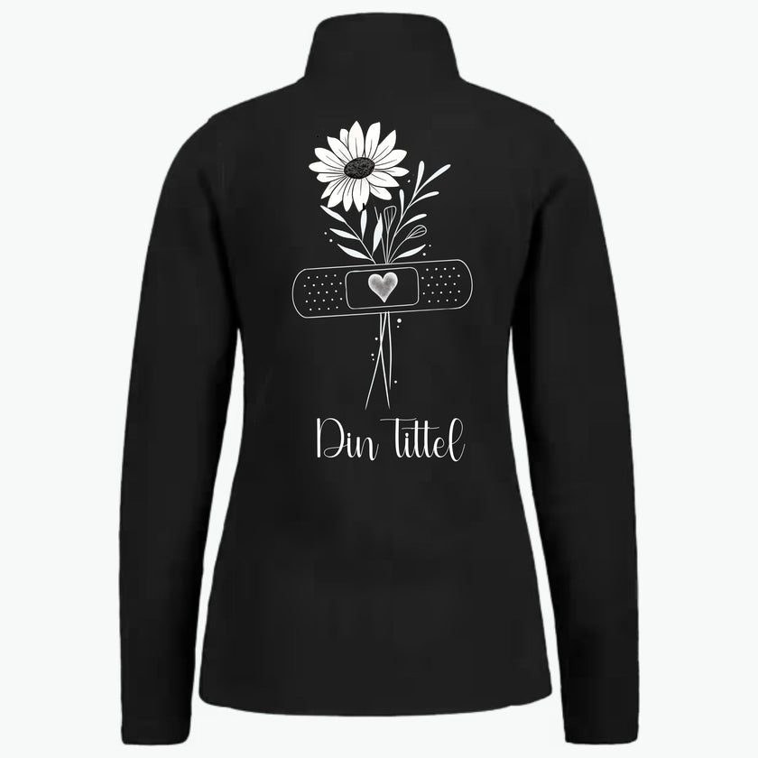 Simple Flower - Fleecejakke med personlig trykk