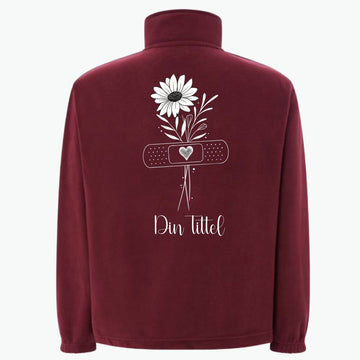 Simple Flower - Fleecejakke med personlig trykk