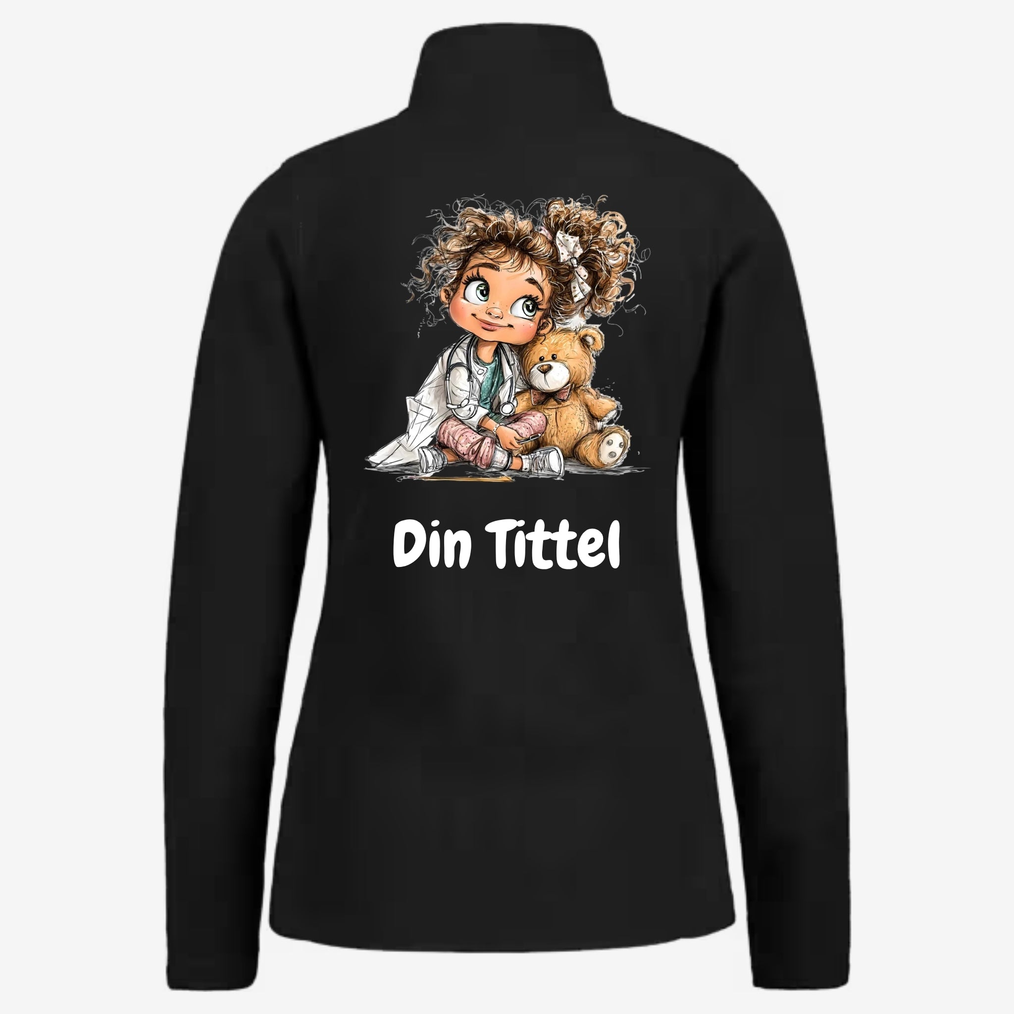 Teddy & Mini Doc – Fleecejakke med personlig trykk