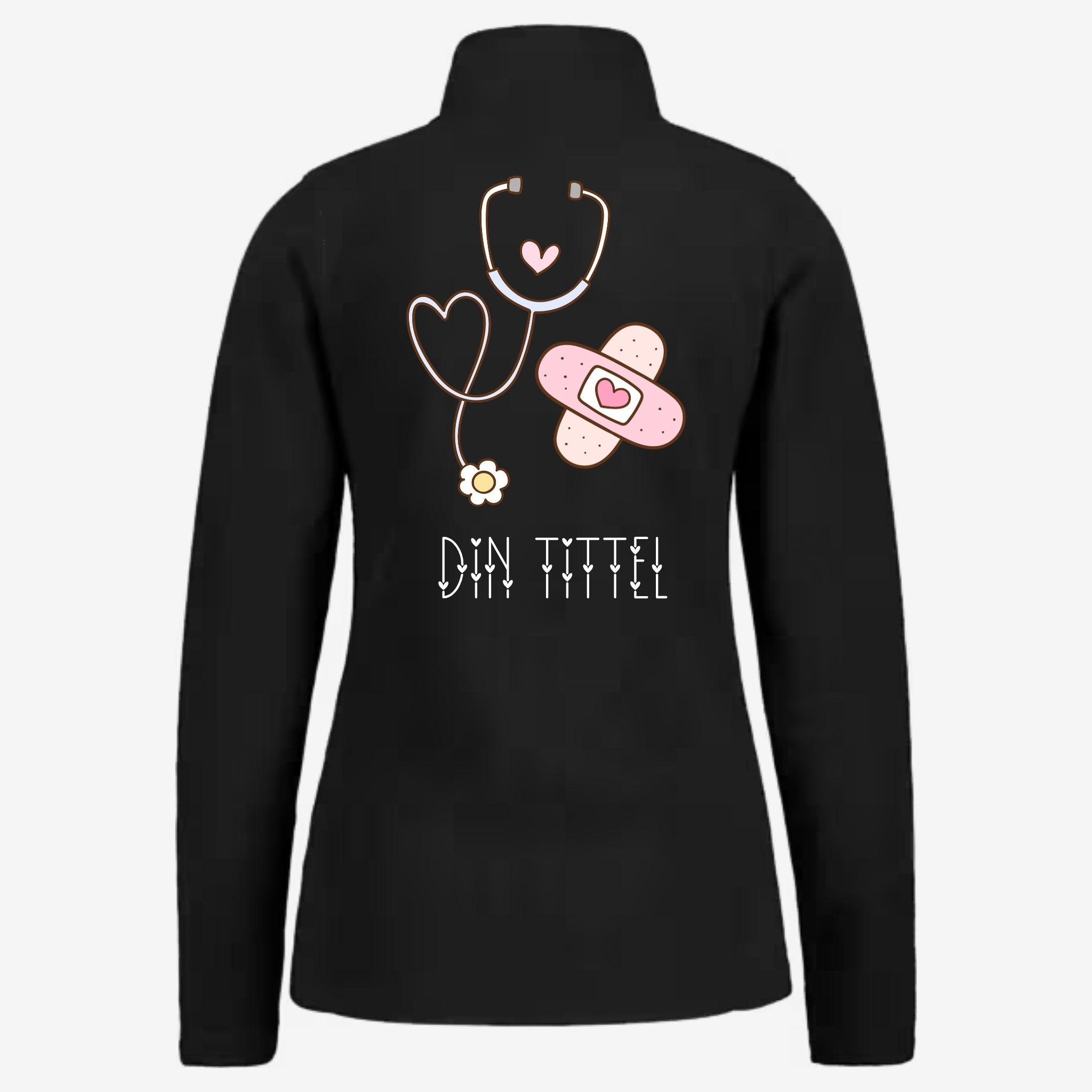 Girly Stetoskop - Fleecejakke med personlig trykk