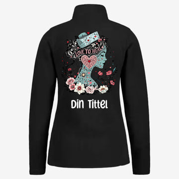 Love to heal - Fleecejakke med personlig trykk