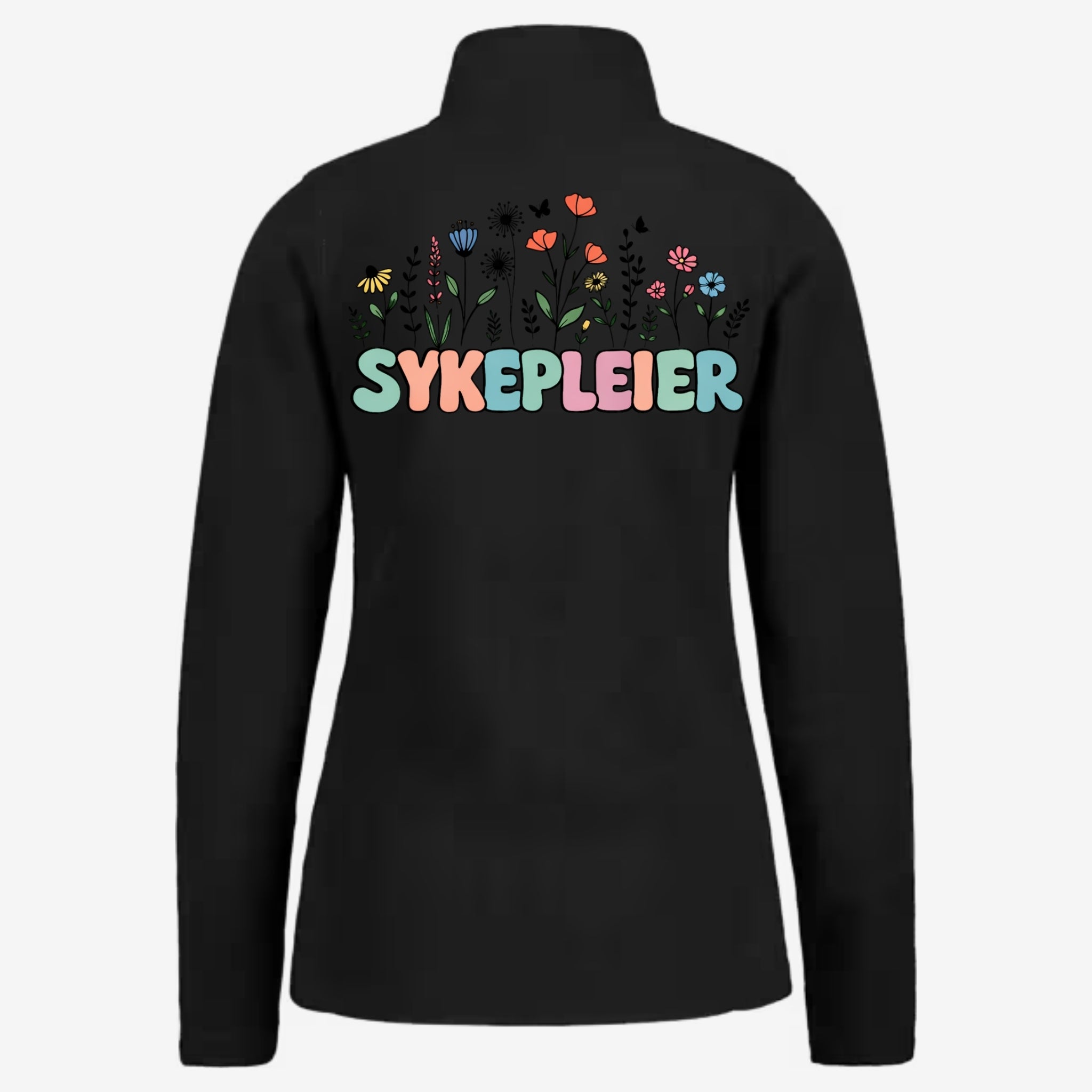 Blomsterpleier - Fleecejakke med personlig trykk