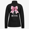 Pink Bow - Fleecejakke med personlig trykk